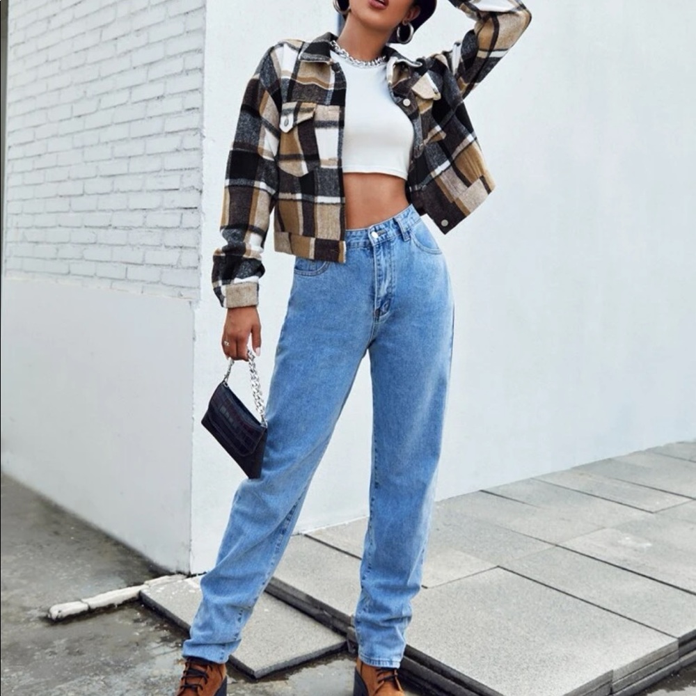 Plaid Patch Pocket Shacket